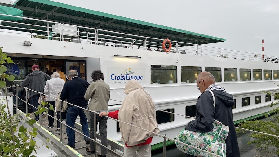 Embarquement sur CroisiEurope
