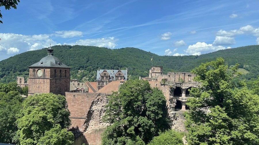 Vue sur le château d' Heidelberg