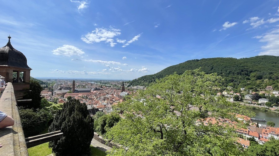 Panorama sur la ville d' Heidelberg