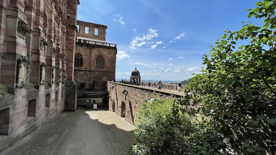 Depuis l'esplanade du château