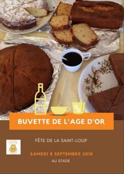 Affiche buvette AO St loup