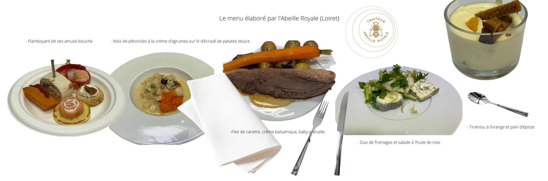 Le menu abeille royale 3