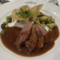 Magret de canard aux petits légumes